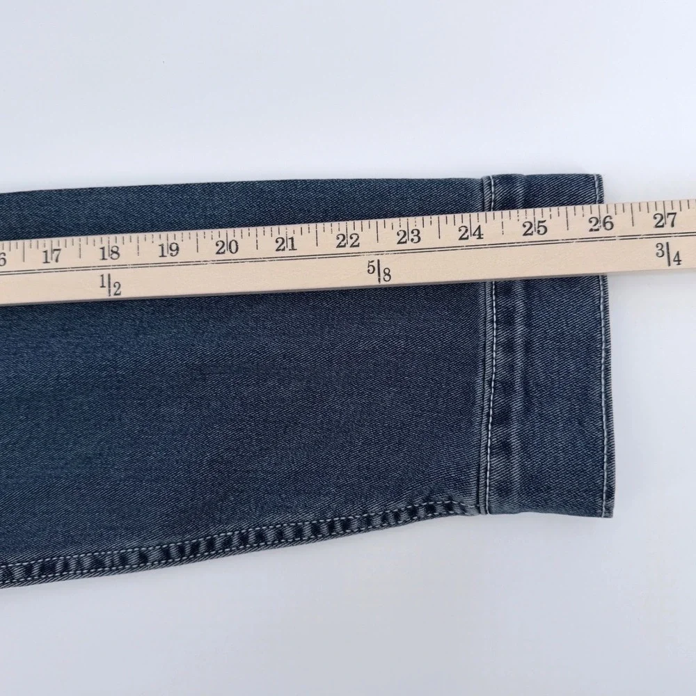 True Religion Denim Trucker Jacket Mens L Blue Excellent Stretch Horseshoe‎ Logo